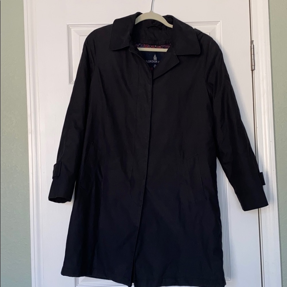 London Fog coat with removable hood